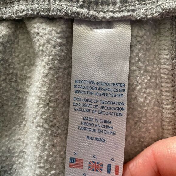 Champion Sweatpants Boys  XL Gray Jogger Logo Spell Out Tapered Stretch - Picture 8 of 9